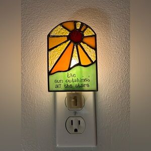 Vintage Stained Glass Nightlight